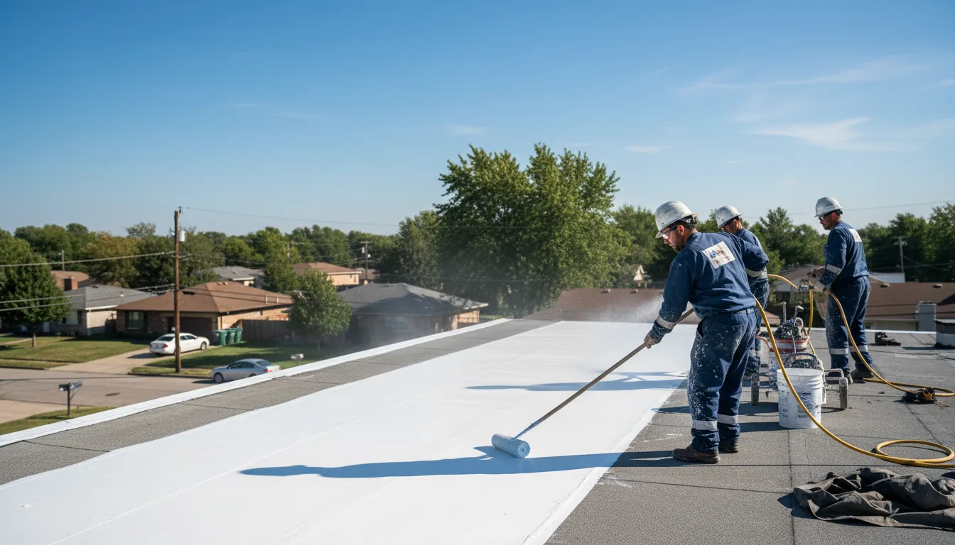Commercial roof coating in Bondurant, IA near me